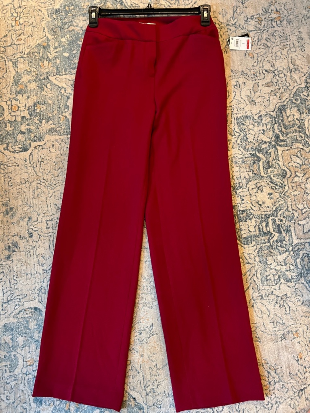 Bar III Suit Pants in gorgeous Pomegranate color with 32” inseam